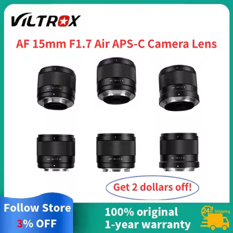 Viltrox AF 15mm F1.7 Air Wide Angle Lens for Sony A6700 ZV-E10ii Fujifilm XT4 XT5 XM5 XT50 XM50 for 