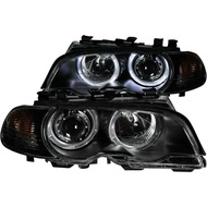 Anzo USA 121269 BMW Projector with Halo Black Clear with Amber Headlight Assembly - (Sold in Pairs)