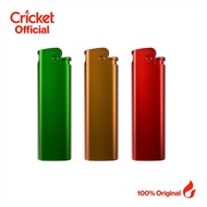 Cricket Deluxe Metal Lighters - 3 Pack New Color Combination