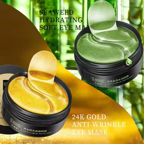 60 Pieces of Gold Hyaluronic Acid Repair Eye Mask Moisturizing and Firming Eye Patches Korean Skinca
