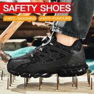 Ready Stock safety shoes/ kasut safety Men Steel Toe Cap kasut lelaki Anti-smashing Comfortable and 
