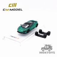CM MODEL 1:64 765LT Chrome Green Fullcarbon Diecast Model Car