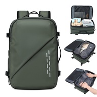 Expandable 60L vacuum compression travel backpack, fits 17-inch laptop, no pump Beg Galas Perjalanan