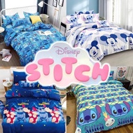 (8 ลาย) ผ้าปูที่นอนสติช+ผ้านวมสติช/ชุดเครื่องนอนสติช Stitch 6 ชิ้น มีทุกขนาด (3 / 3.5 / 5 / 6 ฟุต)