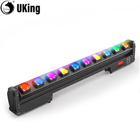 U'King 250W RGBW Wall Washer Light 10X25W LED Rotatable Dot Beam Moving Head Stage Lights For Partie