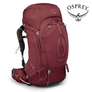 【Osprey 美國】Aura AG 65 網架登山背包 女 莓果紅 M/L｜輕量健行背包 網架背包 自助旅行 徒步旅行後背包