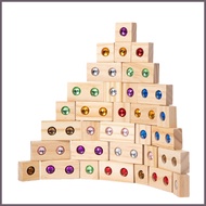 Rainbow Stacking Block Blocks Toy Set Building Stacking Cube Acrylic Stacking Rainbow Tower Game Mon