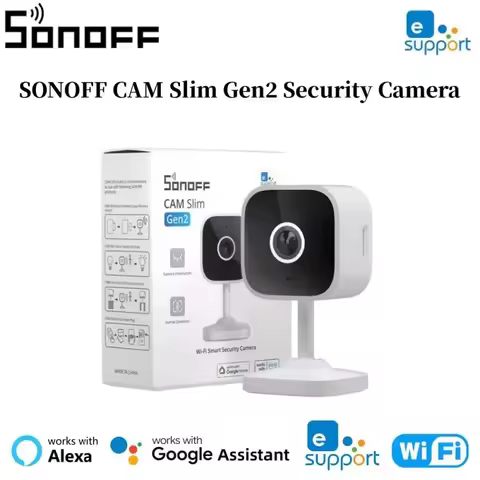 SONOFF CAM Slim Gen2 1080P HD WiFi Smart Home Security Camera Motion Detection With Night Vision Wor