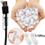 1/4/5Pcs Multifunctional Punch-free Desktop Wall Mount Self-adhesive Cable Clips Organizer Mini Delicate White Wire Holder Clamp Network Cord Fixed Management