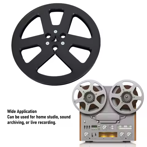 Take Up Reel 7 Inch High Hardness 6 Holes NAB Flange Empty Recording Sound Takeup Reel Replacement f