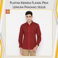 KEMEJA Platini Men's Long Sleeve Flannel Shirt 76226 Original