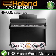 Roland HP605 CB 88 Keys Digital Piano with SuperNatural Technology Contemporary Black (HP 605)