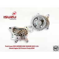 Truck Isuzu NPR NPR400 NQR NQR500 4HK1 5.2L Diesel Engine Oil Presure Pump NEW