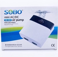 SOBO SB-568 / SB-368 AC/DC Air Pump Aquarium Portable Oxygen Pump