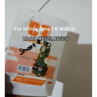 Flexible Charging Connector Board For infinix Smart 8 X6525 X6525D