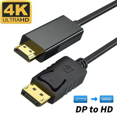 4K DisplayPort to HDMI-compatible Cable Projector Monitor 3m DP to HD Adapter Display Port Video Aud