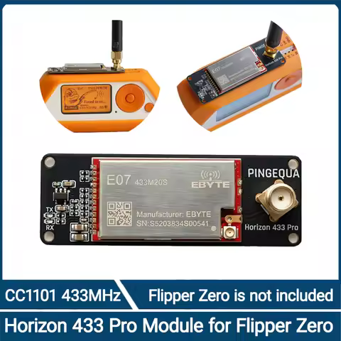 Flipper Zero CC1101 External Module 433MHz High Gain Sub-GHz Antenna Expansion Board for Development