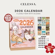 Celessa 2026 Calender Exclusive Cat Desktop Calendar