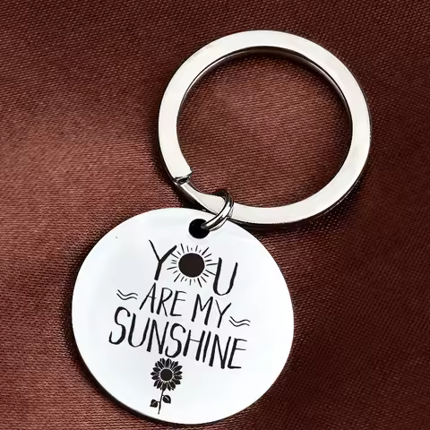 Lovers Sunshine Inspirational Keychain You Are My Sun, for Best Friend, Best Friend, Keychain, Birth