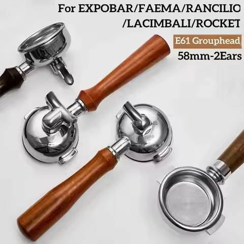 E61 Group head 58mm Filter Holder For Expobar FAEMA RANCILIO LACIMBALI Coffee Machine Spout Bottomle
