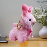 Cartoon Cute Alpaca Plush Pendant - Small Keychain Toy
