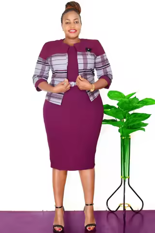 African Dresses for Women Spring Autumn African Polyester Plus Size Black Blue Green Purple Dress Su