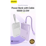 AWEI GX-652A 10000mAh / GX-652BD 20000mAh 22.5W Fast Charging Powerbank with Led display and Cable -
