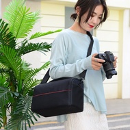 📷 Beg Kamera Canon | Canon SLR Camera Bag 200D 1200D 90D Shoulder Messenger Nylon Shockproof Travel