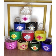 Hampers bag BUCKET 1 FLOWER JAR woven pandan bag Eid parcel bag parcel bag