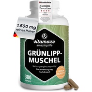 New Zealand Green Lips Mussel Powder High Dose Capsules: Daily Dose Is 1500mg, 300 Capsules Can Be U