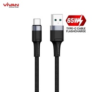 BATAM SHOPPING MAL (TUR) VQC100S VIVAN TYPE C CABLE 6.5A FAST FLASH CHARGING 65W QC3. 0 100CM VQC100