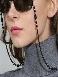 亞克力珠鏈防滑太陽眼鏡讀書眼鏡穩定繩復古口罩眼鏡扣持器