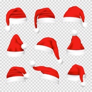 TP17 SANTA HATS FOR ADULTS AND CHILDREN, IMPORTED SOFT MATERIAL