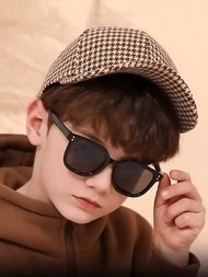 一副新的兒童防眩光太陽眼鏡嬰兒男女童方形框架防紫外線太陽眼鏡