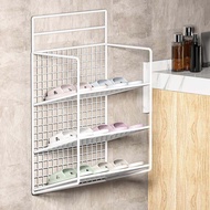 Bathroom Slipper Rack Toilet Wall-Mounted Punch-Free Shoe Storage Fantastic Dedicated Wall-Mounted Shelf for Toilet