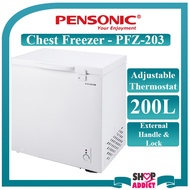 Pensonic 200L Chest Freezer with White Plastic Interior PFZ-203