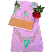 COTTON SAREE WITH STONE WORK