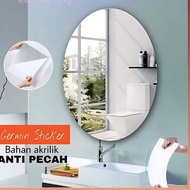 [spin1] Mirror STICKER Mirror - Acrylic Glass Wall STICKER Already With Mirror Wallpaper Adhesive