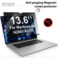 For Macbook Air 13.6 inch 2022 -2024 Magnetic Privacy Screen Film Mac 13.6 M3 M1 A2681A3113 Anti-Gla