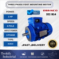 1HP(0.75KW) 4POLE Three Phase BRANCO Motor BA-IE2 B14 Flange Mounting Motor Electric Motor
