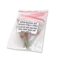 100pcs=10value*10pcs NTC Thermistor Resistor Kit NTC-MF58 1K 2K 5K 10K 20K 50K 100K 200K 500K 1M  +/