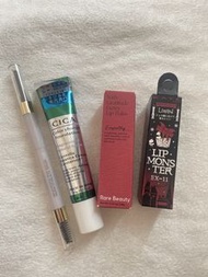 日本 CICA 變色粉底液  Kate lip限定唇膏+ Rare Beauty 唇膏
