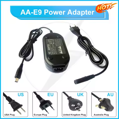 AA-E9 Camera Camcorder Power Adapter Charger Supply for Samsung AA-E8 AA-E7 AA-E6A VP DC575 DC563 DC