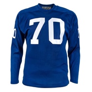 Men Long Sleeves 70 Rugby Jersey New York Giants 1963 Rugby Jersey Long Sleeves Blue Rugby Shirt Football Club Soccer Jersey