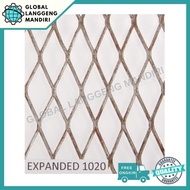 EXPANDED METAL BERBAGAI MACAM UKURAN / EXPANDA BESI 1.2MX2.4METER BAJA - TOKOASMA