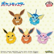 預訂 日本直送 Pokemon 寵物小精靈 寶可夢 造型毛公仔手環 伊布家族 ‐伊布＆水伊布＆雷伊布＆火伊布＆太陽伊布‐ 景品 包送港