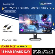 PRISM+ PG27X Pro 27" Fast IPS 240Hz 1ms WQHD Mini-LED 157% sRGB eSports Grade Adaptive-Sync Gaming M