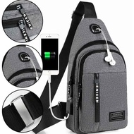 A.T.A Beg Sandang Lelaki - Beg Outdoor, Beg Cycling, Banyak Poket, Beg Phone