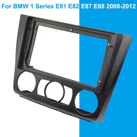 Car Radio Fascia For BMW 1 Series E81 E82 E87 E88 2008-2012 9 inch Video 2Din Frame Dashboard Mount 
