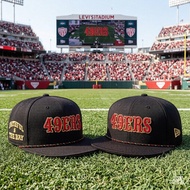 Baseball cap, adjustable cap,Men's New Era Black San Francisco 49ers 2025 Rivalries Collection Sidel